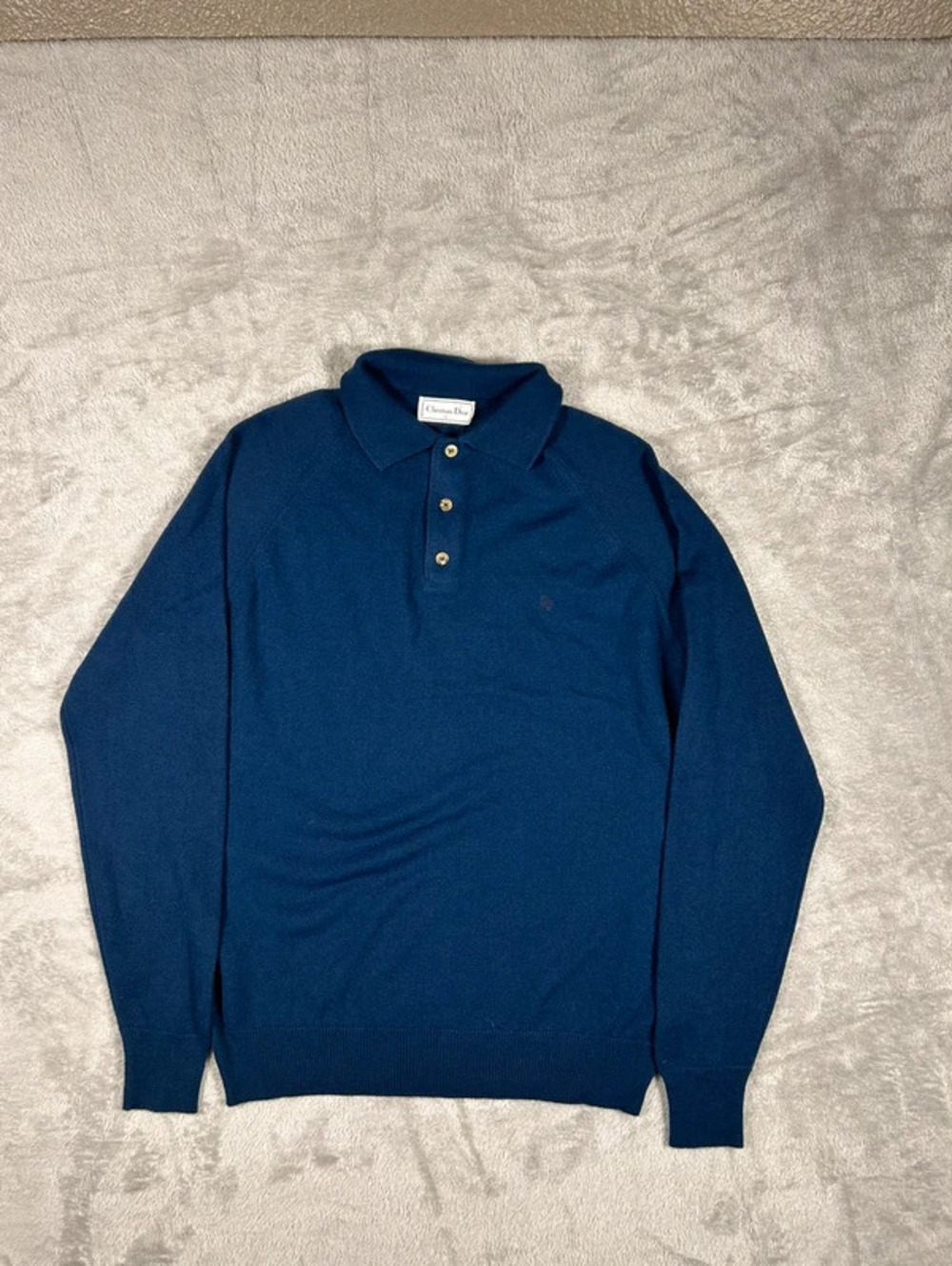 vintage christian dior polo sweater henley  L